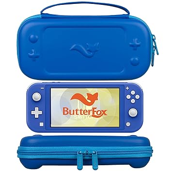ButterFox Slim Compact Carrying Case for Nintendo Switch Lite with 19 Game and 2 Micro SD Card Holders, Storage for Switch Lite Accessories (Blue Turquoise)