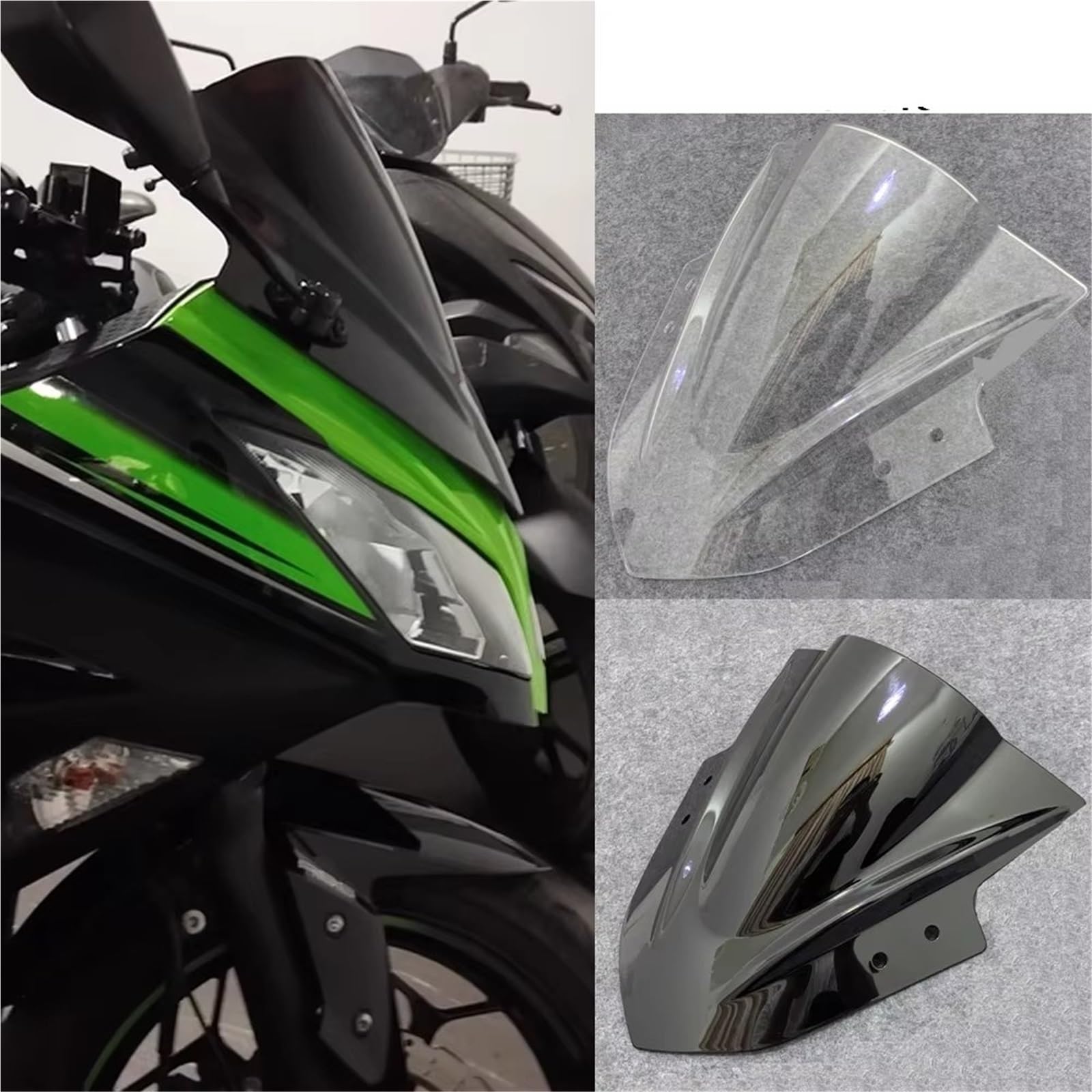 Amazon | 風防オートバイ For Ninja 250 300 For EX300 2013 2014 2015