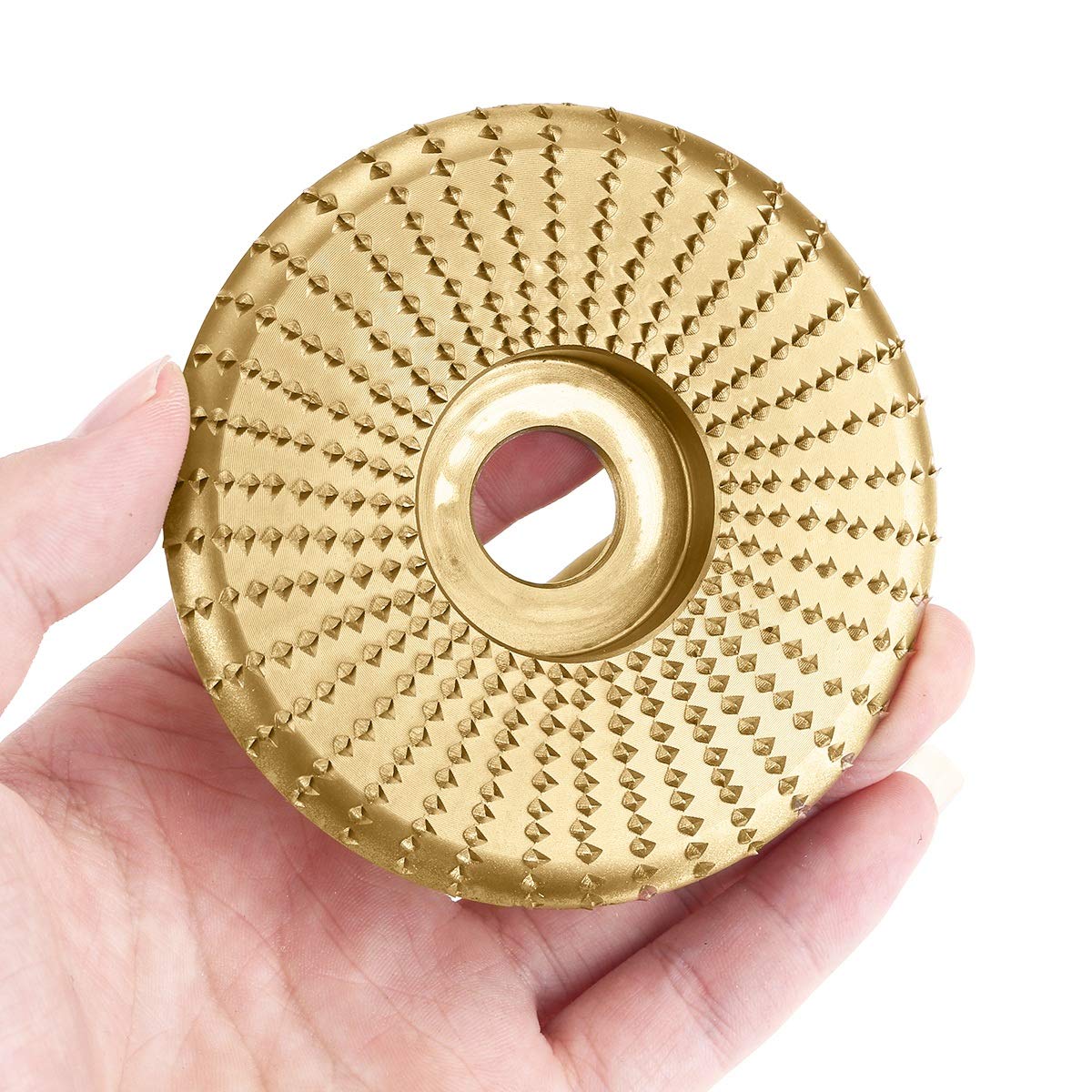 Betonowa tarcza szlifierska diamentowa, Diamentowa ściernica garnkowa wielokolorowa 16 mm do szlifowania kątowego rzeźbienia w drewnie(Gold)