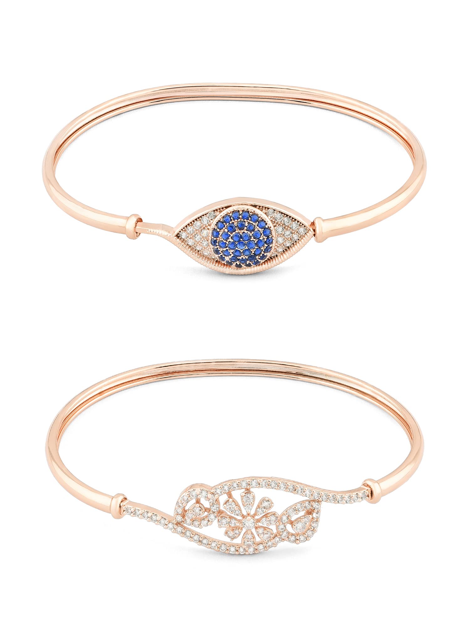 See full amazon price history chart for ZAVERI PEARLS Set of 2 Rose Gold Cubic Zirconia Contemporary Brass Kada Bracelets For Women-ZPFK13375 ZAVERI PEARLS Set of 2 Rose Gold Cubic Zirconia Contemporary Brass Kada Bracelets For Women-ZPFK13375 (B09XHLYBSB) Amazon Price History, Amazon Price Tracker