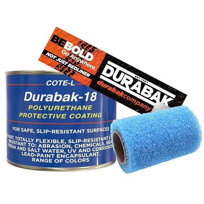Buy Durabak Bright Red Textured, Outdoor, UV Resistant, Truck Bed Liner Quart KIT Roll On