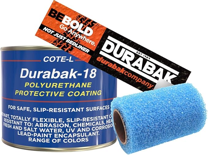 Durabak18 Textured Truck Bed Liner Quart KIT Roll On