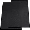 Nexboraque 2 Pcs Garage Floor Mat, 152 x 92 cm Oil Spill Protection for Under Car Driveway with Waterproof Backing, Black Reusable Rubber Surface Protector