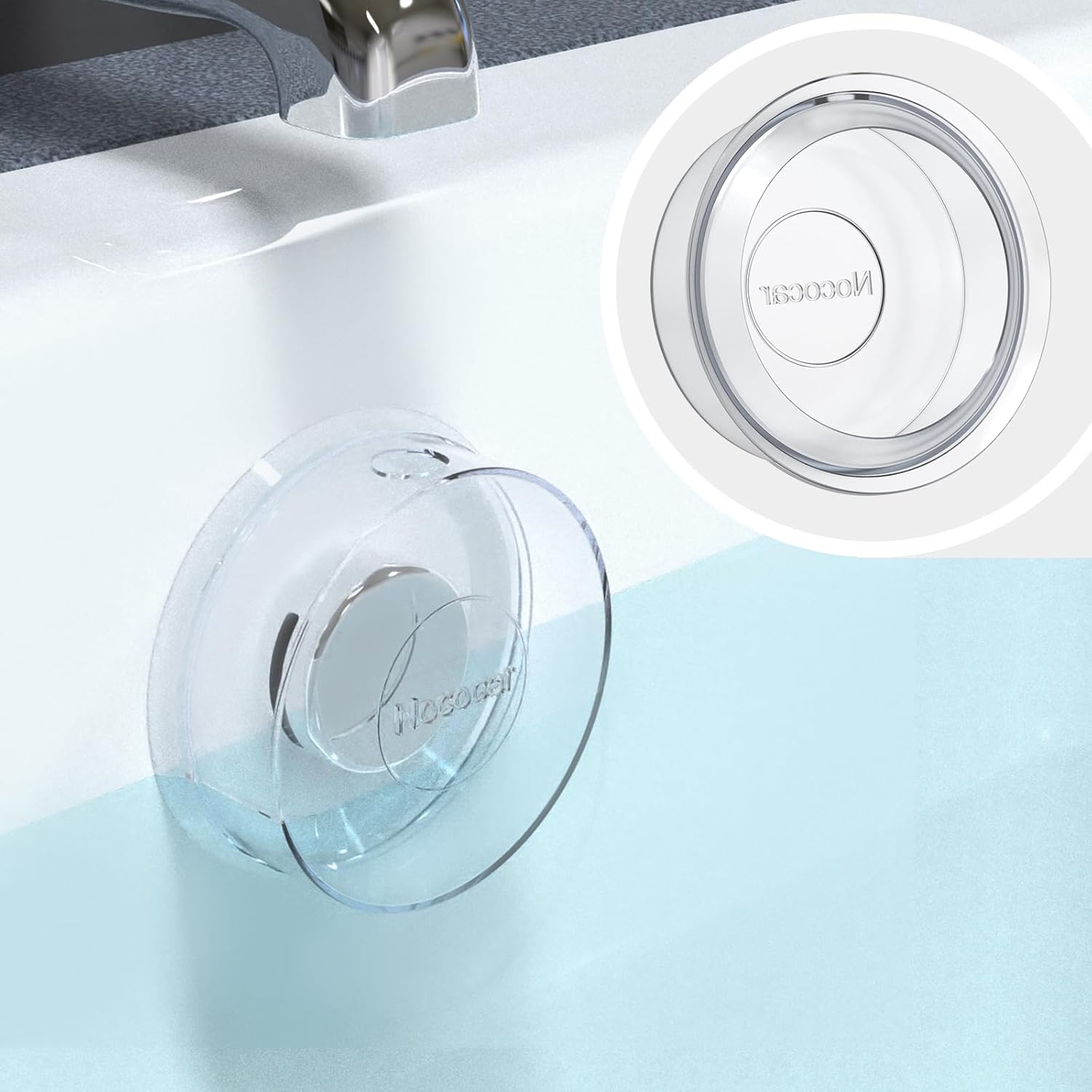 Bathtub Overflow Drain Cover, Silicone Bathtub Stopper