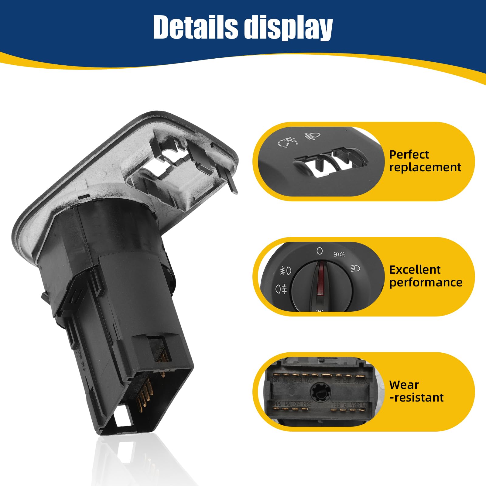 Seat Ibiza 4 6J Fendinebbia Interruttore Illuminazione 6J1941531J 6J1941531AL 2008-2015