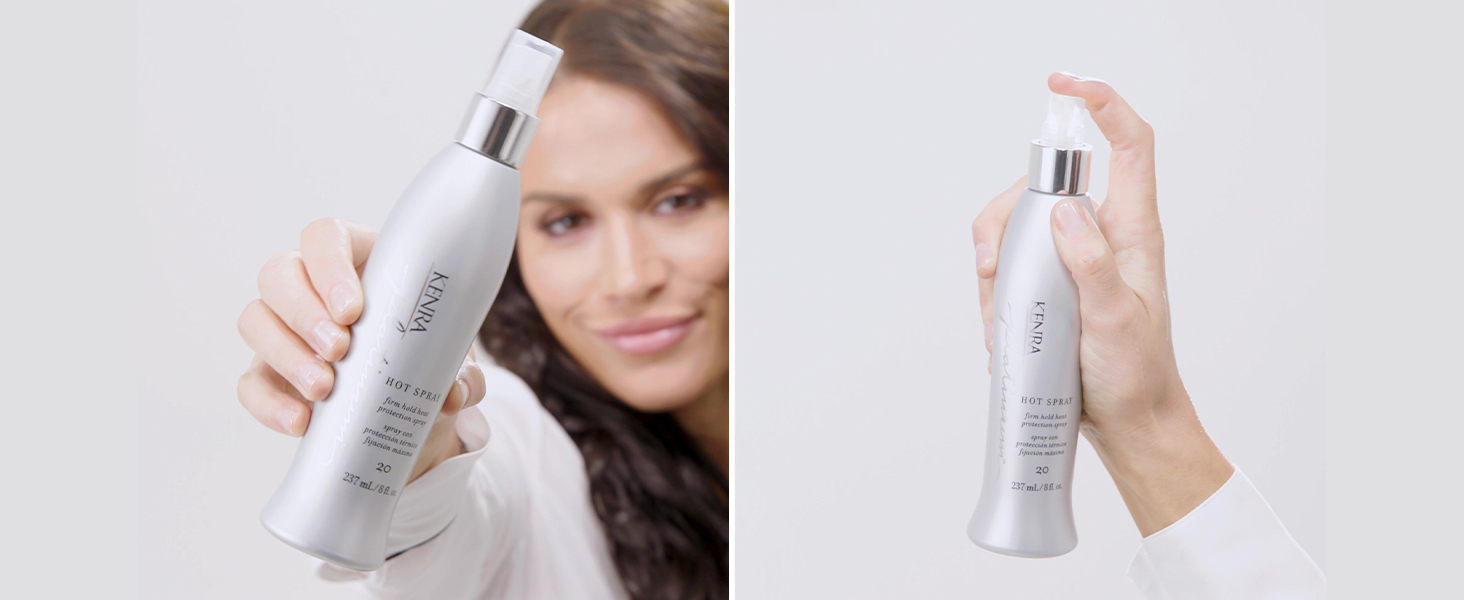 Kenra Platinum Hot Spray 20 | Heat Protection Styler | Long-Lasting, Firm Hold | Adds Vibrant Shine | Humidity & Thermal Protection | Clean Release From Heated Tools | All Hair Types
