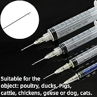 Vista 5 de 100 unidades de aguja de inyección estéril desechable de 27Ga de 1/2 pulgada con tapa para accesorios de dispensación de laboratorio científico e