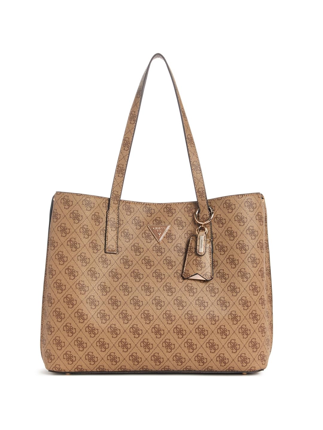 GUESS Meridian II Girlfriend Tote Bag Latte
