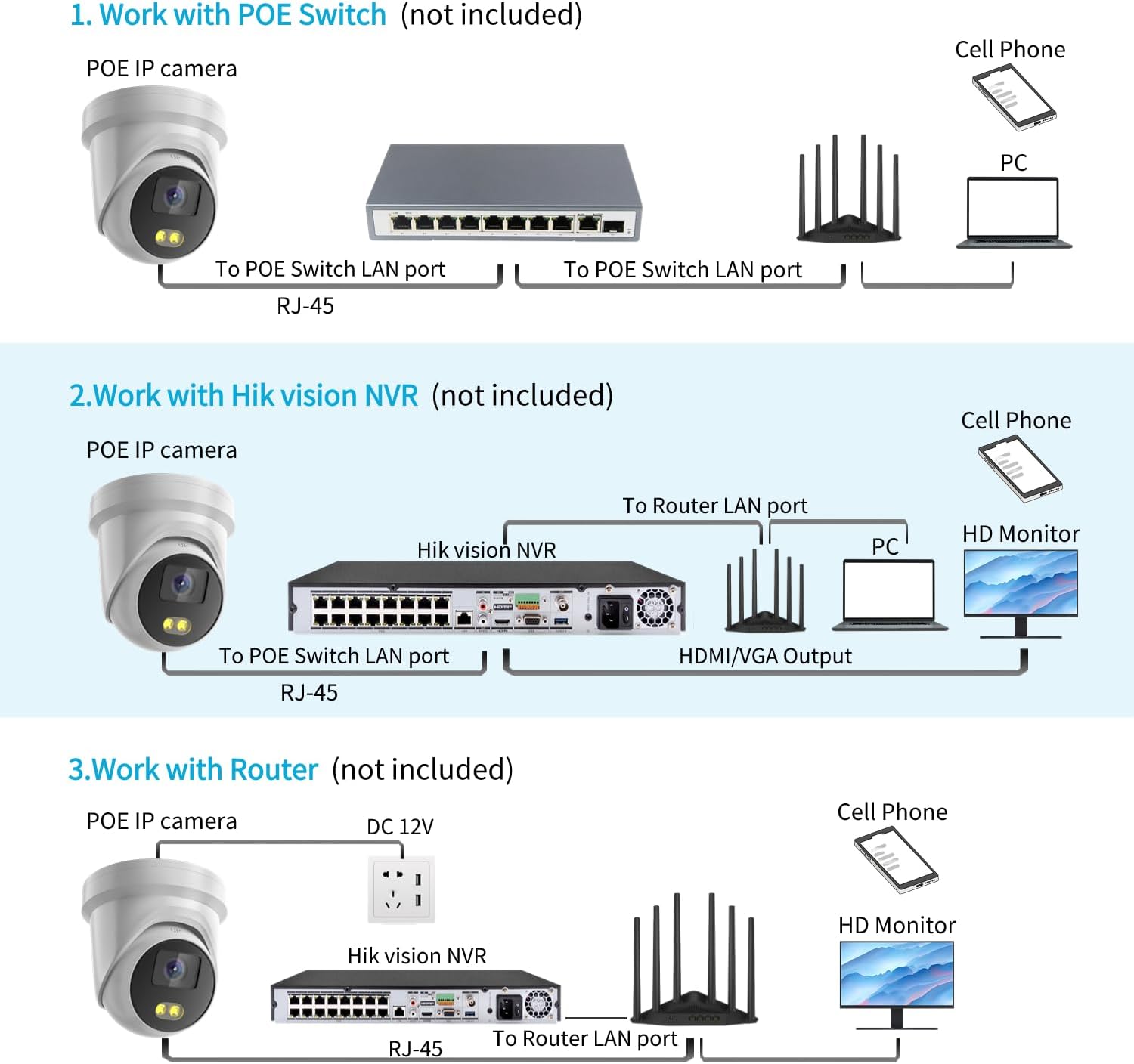 DS-2CD2387G2-LU 2.8mm Hik 8MP Color-VU PoE IP Camera, Outdoor Indoor 4K Turret Network Camera with 24/7 Colorful Image, Human/Vehicle Detection, Built-in Mic, Compatible with Hik NVR, IP67 Waterproof