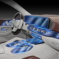 Vista 1 de LAVIYE Película protectora invisible de TPU para consola central interior de automóvil, para Mercedes-Benz GLS X167 2021-2023