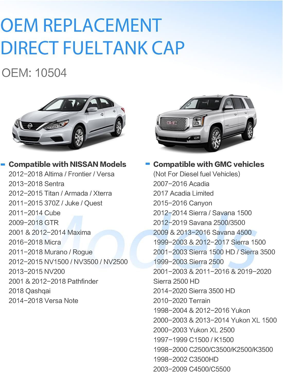 Locking Gas Cap,Lock Fuel Cap Replace10504 for Toyota 4Runner Camry Tundra Acura Tacoma Chevrolet Silverado Cruze Express Malibu Rav4 Honda CRV Nissan Altima GMC Mazda Infiniti Isuzu FJ Cruiser More