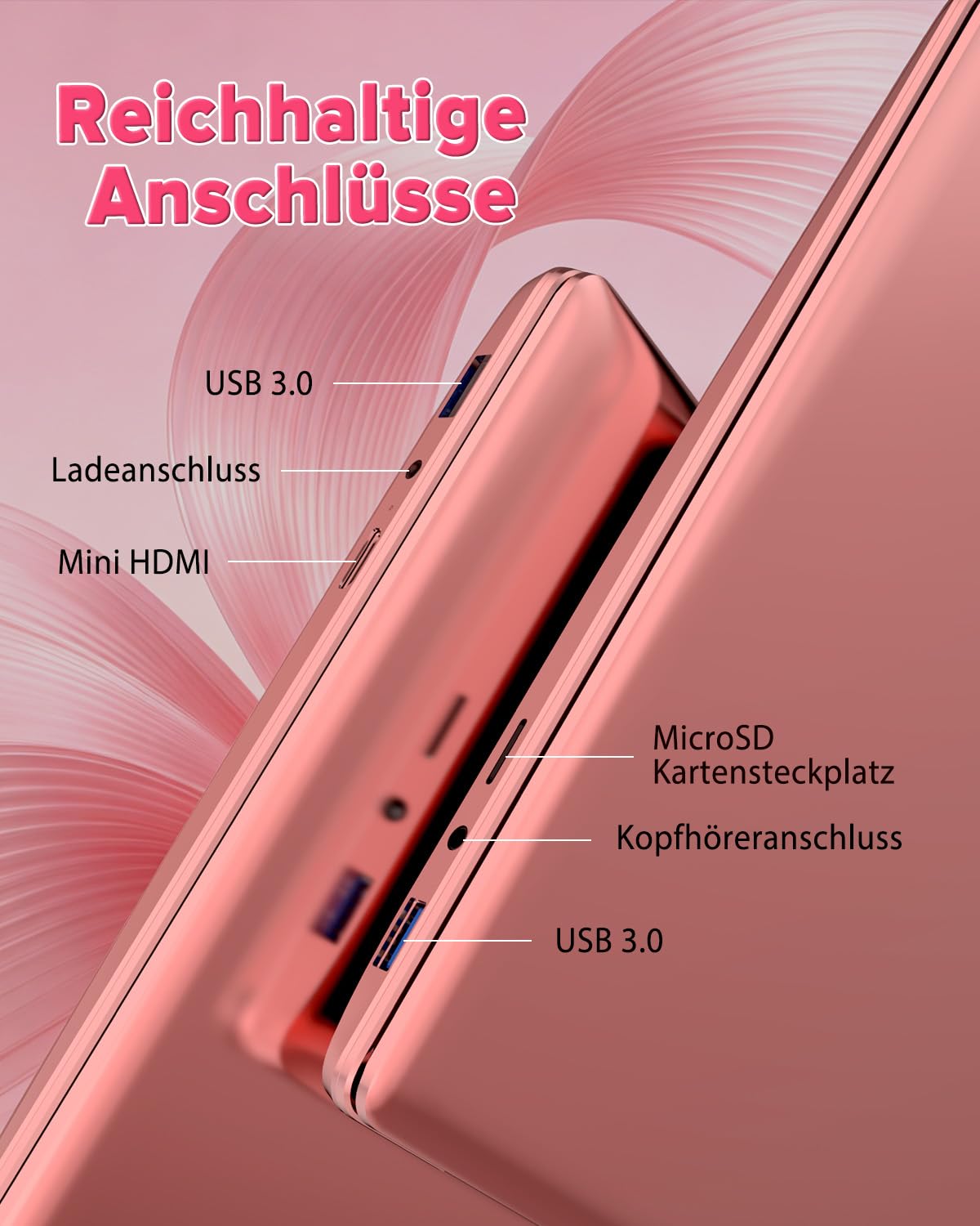 Molegar 2026 Laptop Computer Notebook,15.6" IPS FHD Display,Celeron N5100(Beats N4120/5205U CPU),WiFi5,BT5.0,USB3.0,Beleuchtete Tastatur,Fingerprint für Business Home Office und Studenten