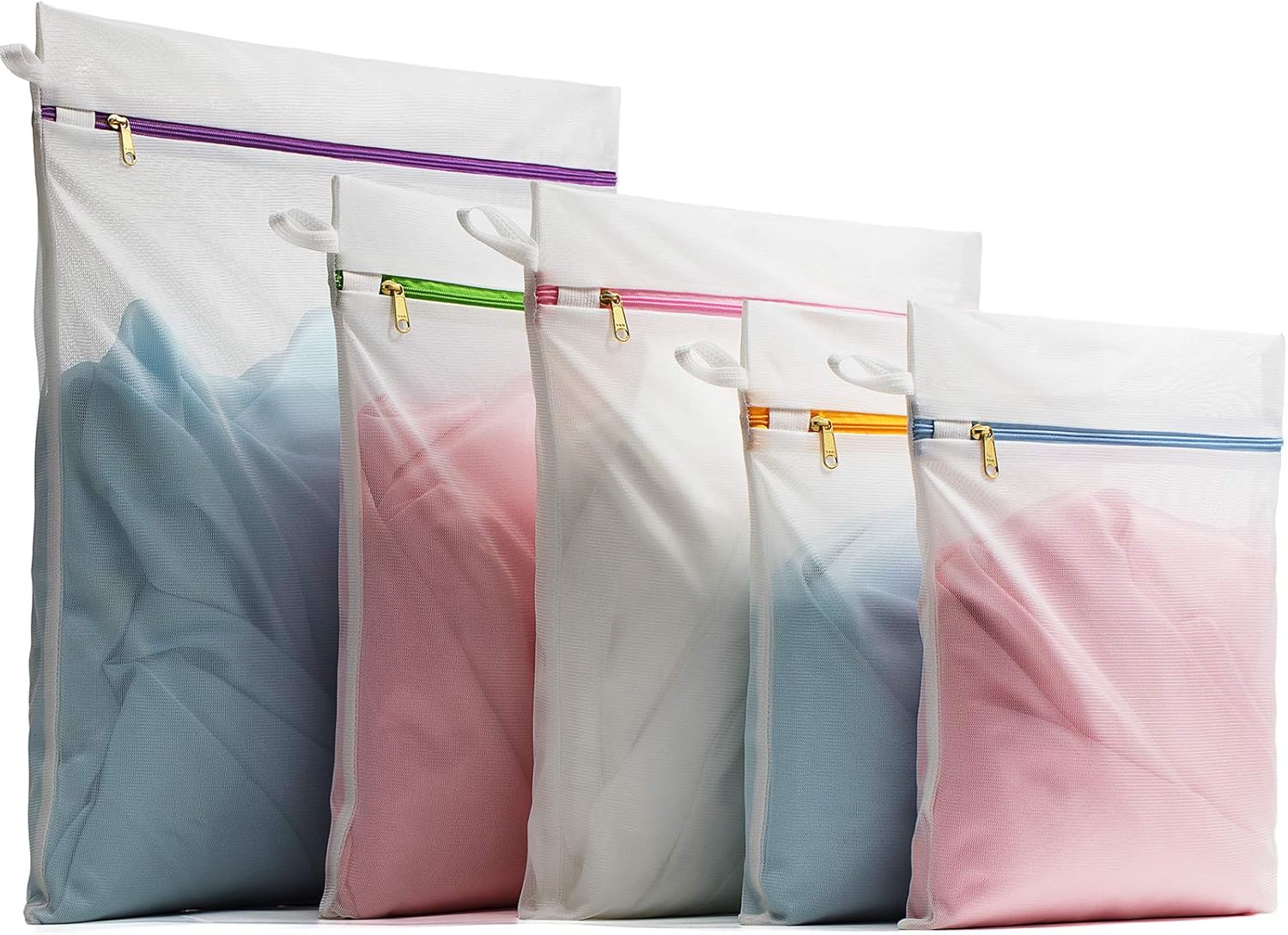 TENRAI Mesh Laundry Bag,Set of 5 Lingerie Wash Bag for