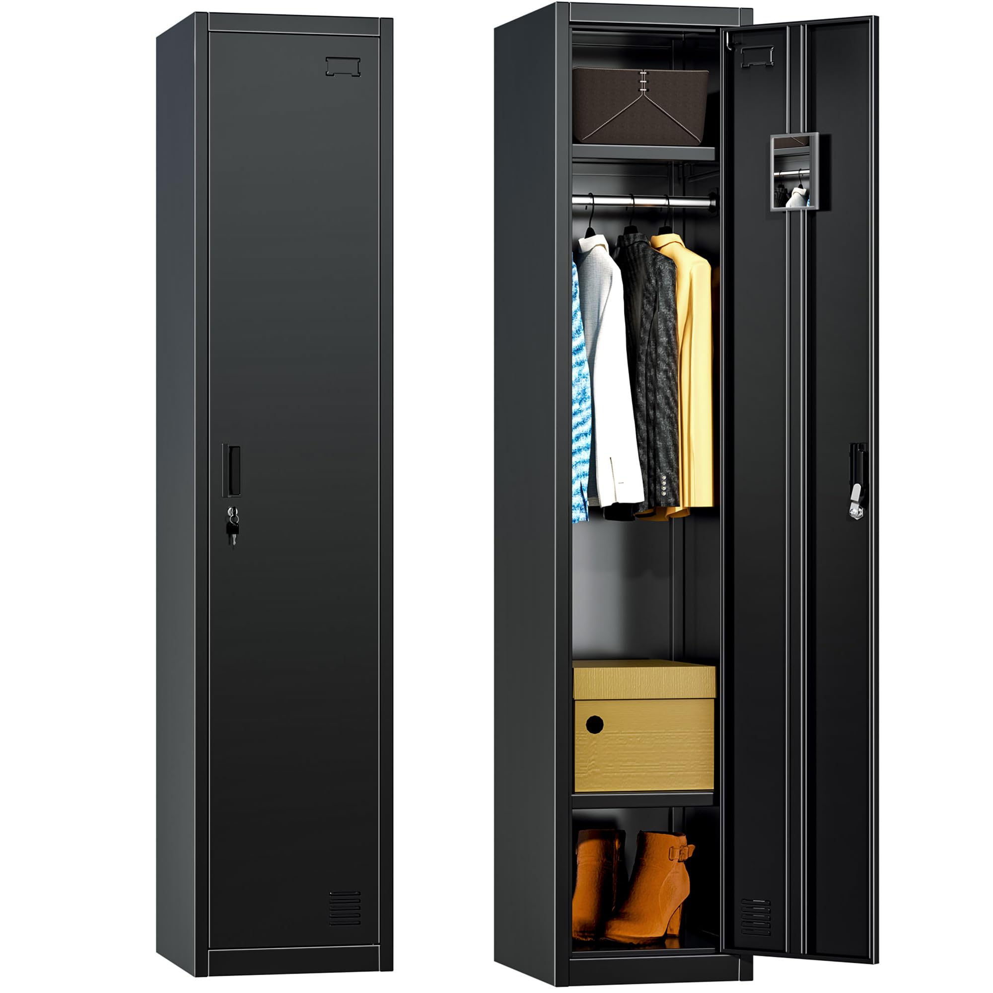Amazon.com: Greenvelly Metal Loker with 1 Doors,72
