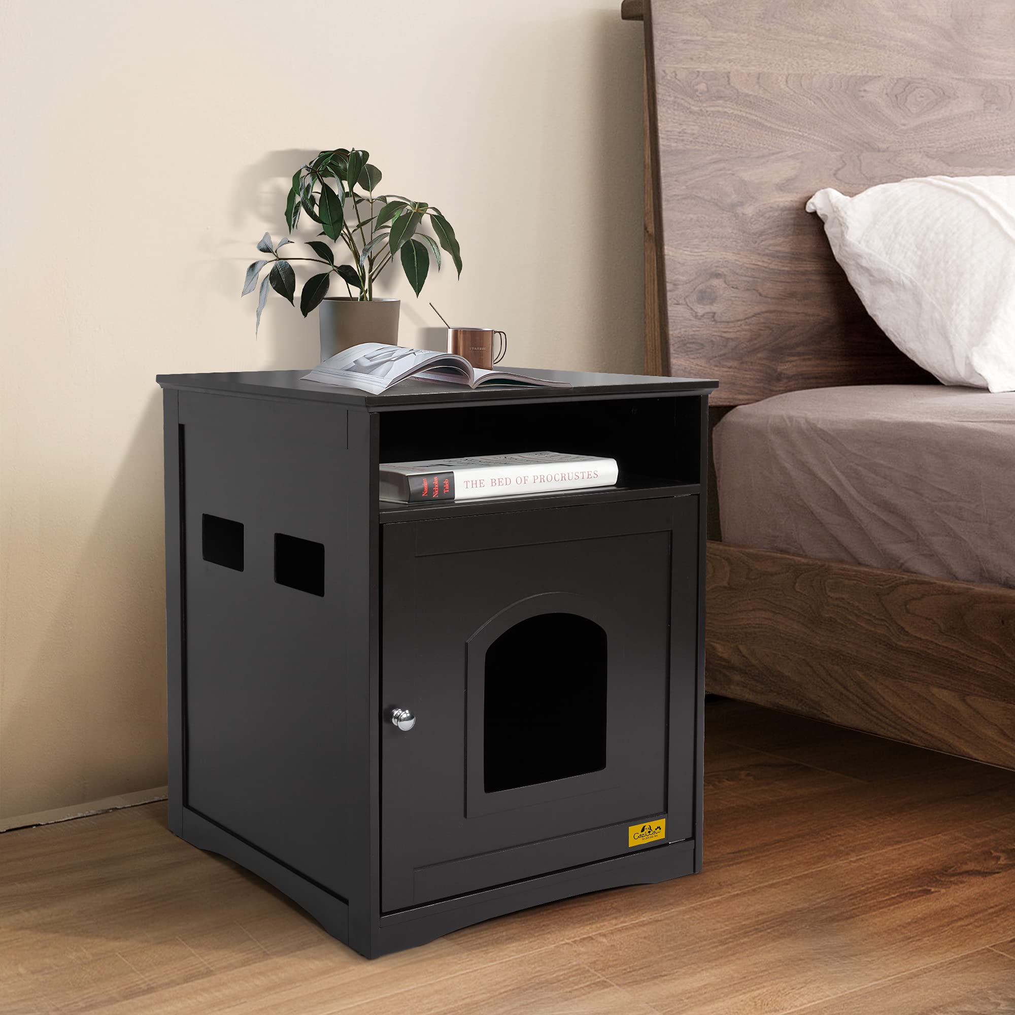 COZIWOW Enclosed Litter Box Enclosure Furniture Hidden