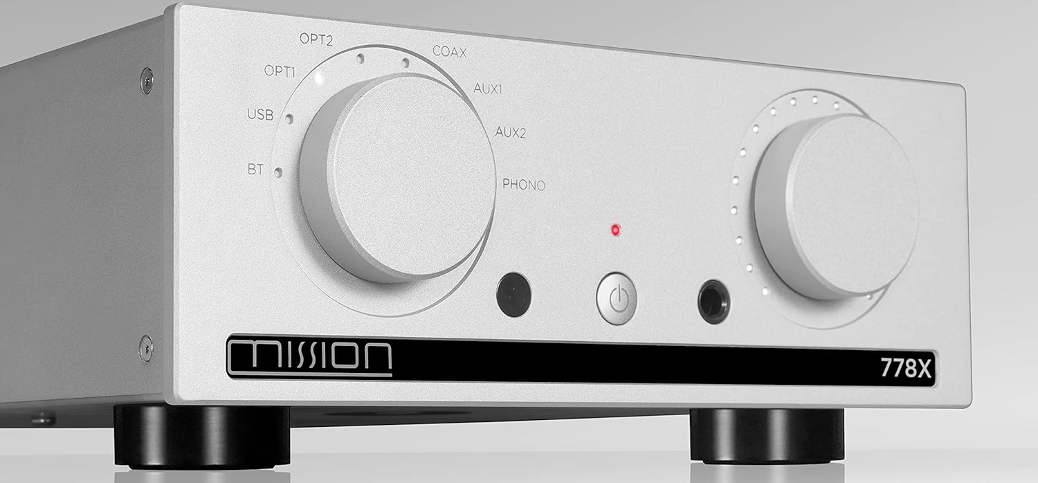 Mission 778x Integrated Amplifier front panel close-up