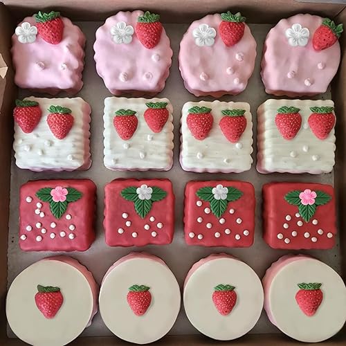 Miniatura 5 de Molde de fresa 3D para hornear DIY de silicona para fondant de frutas, molde de chocolate para cupcakes, tartas, decoración de pastel de gelatina de