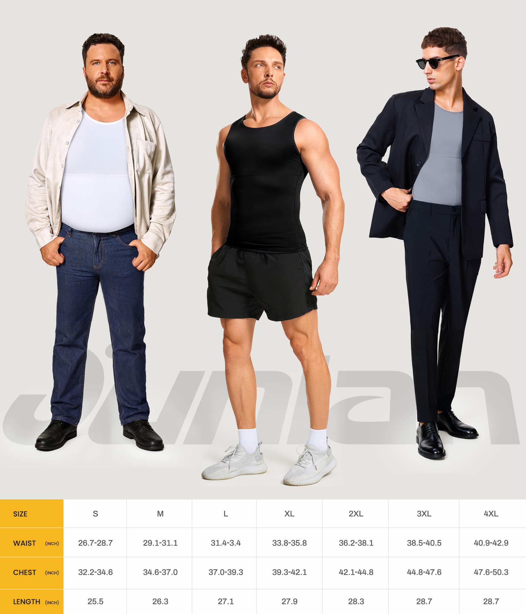 Junlan Gaine Amincissante Ventre Plat Homme Debardeur Gainant Invisible Shirt Abdo Minceur