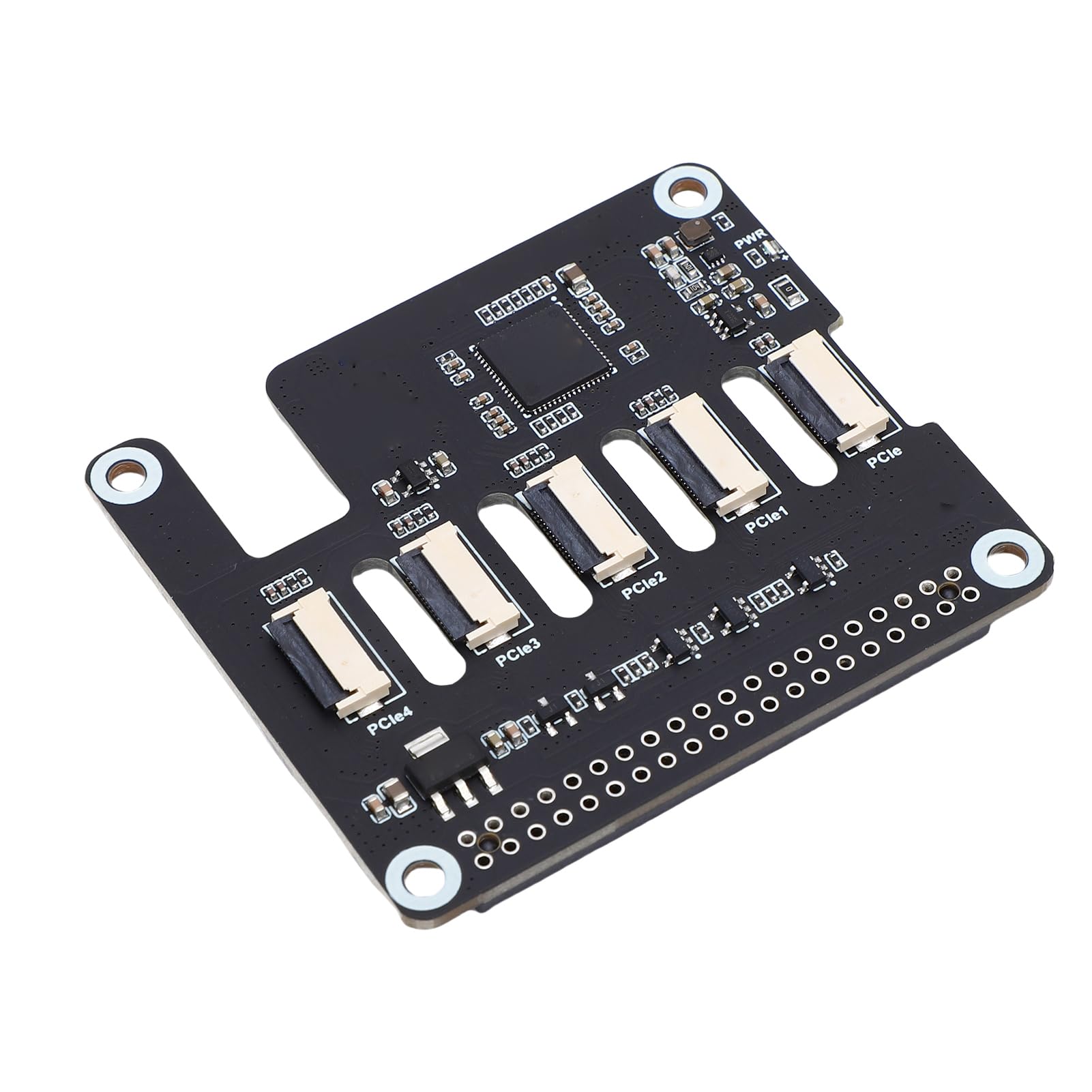 Zunate Scheda Adattatore PCIe FFC Multicanale Connettività Efficiente per RasPi 5 Supporta più HAT Stacking 4