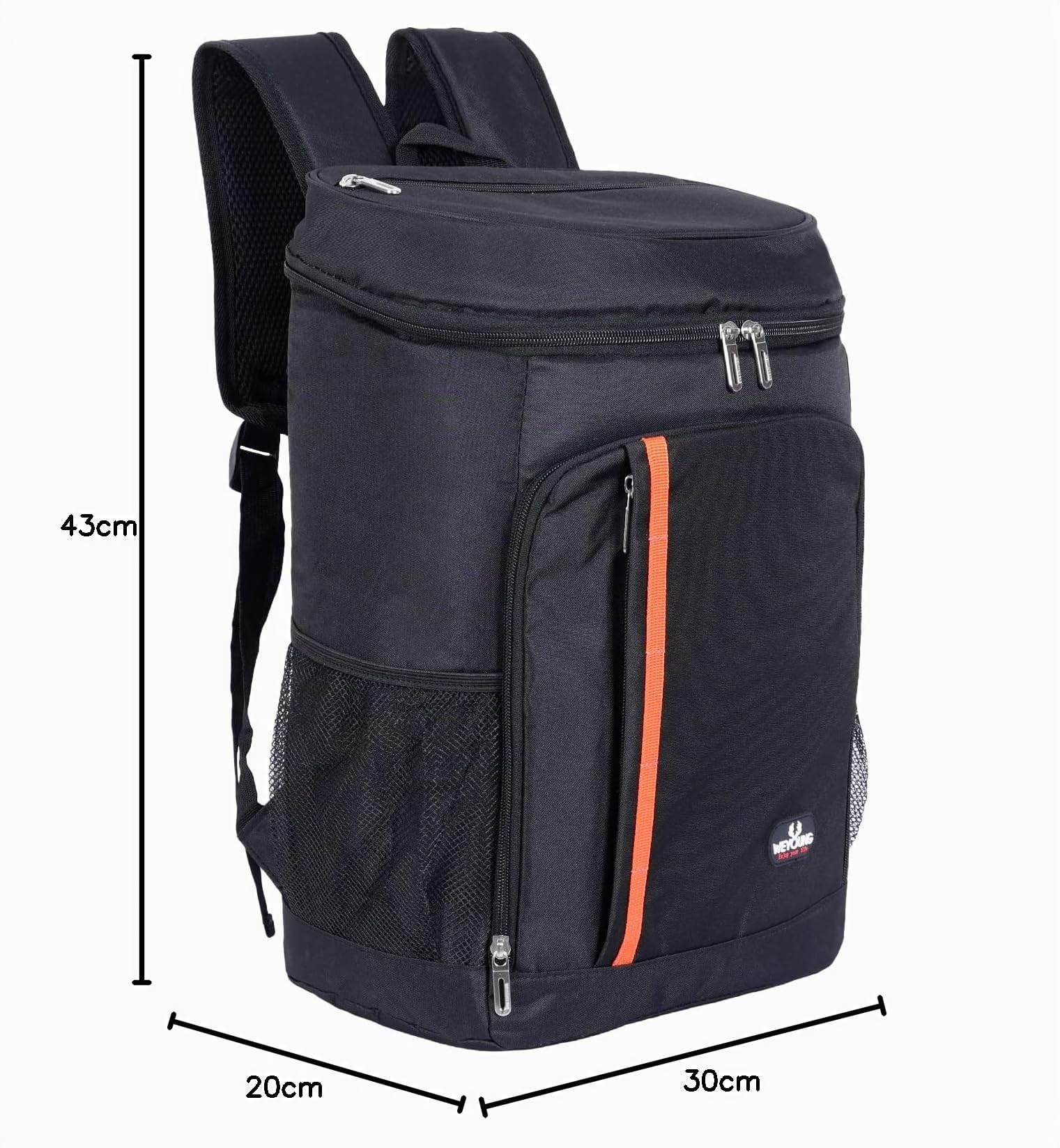 Sac à dos isotherme de 26 l - Extra large - Sac isotherme - Sac à dos de pique-nique étanche - Ultra léger - Pour homme et femme - Pour le camping, le barbecue, la randonnée, les pique-niques