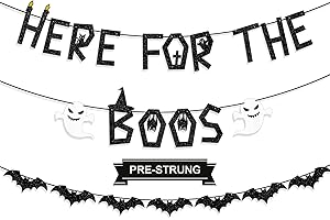 Pre-Strung Black Here for the Boos Banner