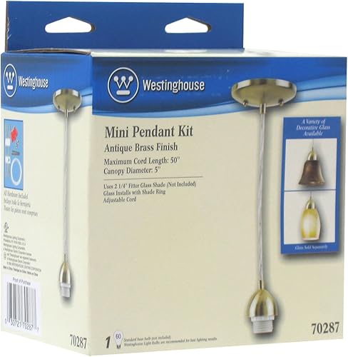 Miniatura 4 de Lámpara de Westinghouse con minilámparas colgantes de tres focos en broce, 7028700, 60.0watts, 24.00 volts