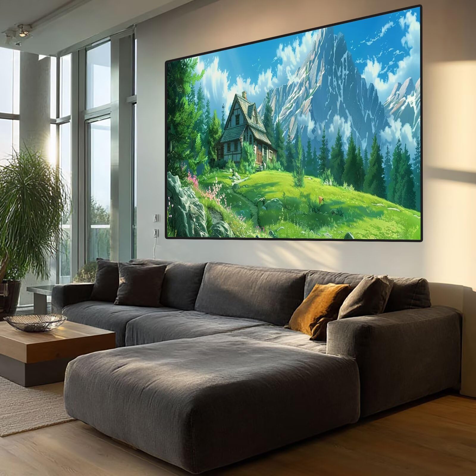 Forest Diamond Art Cabin Diamond Painting Arts and Crafts dla dorosłych, zestawy do malowania diamentami 5D, dorosłych, Crysta, haft krzyżykowy, zestaw do haftowania dla początkujących, dekoracja