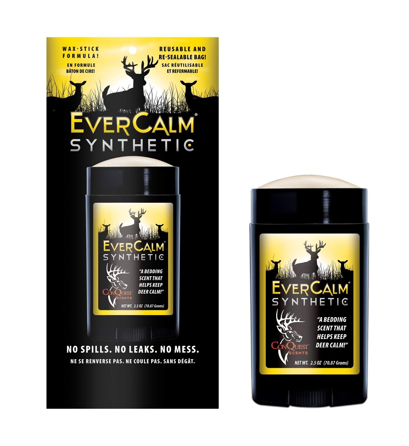 Conquest Scents EverCalm Synthetic Deer Attractant – Calming Scent from Deer Bedding Areas