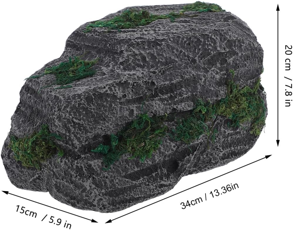 Cabilock Realistic Simulated Rock Decor Fake Landscape Stone for Garden Yard Lightweight Artificial Garden Decor Scoop