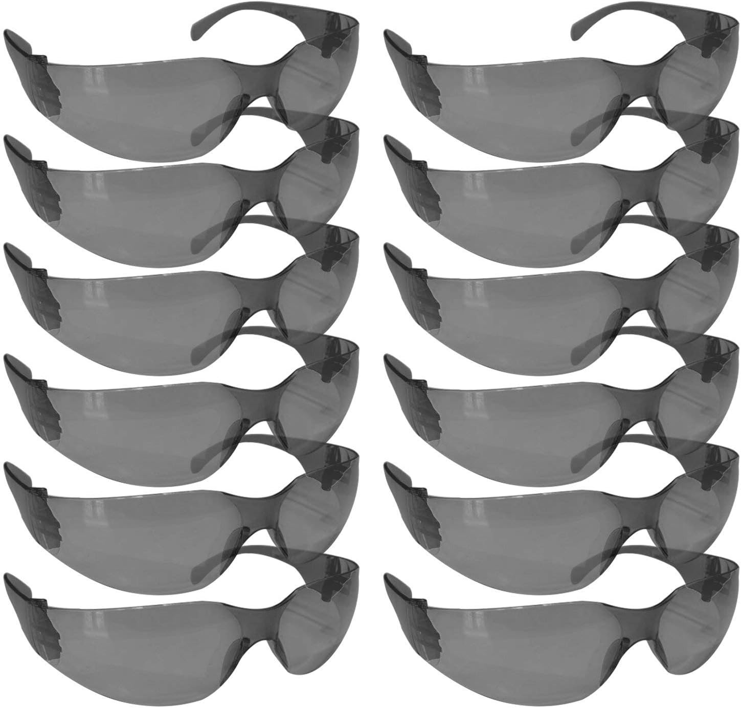 SAFE HANDLER BISON LIFE Full Color Safety Glasses | One Size, Adult, Youth, Full Color Polycarbonate Lens and Temple, Black, 48 Pairs