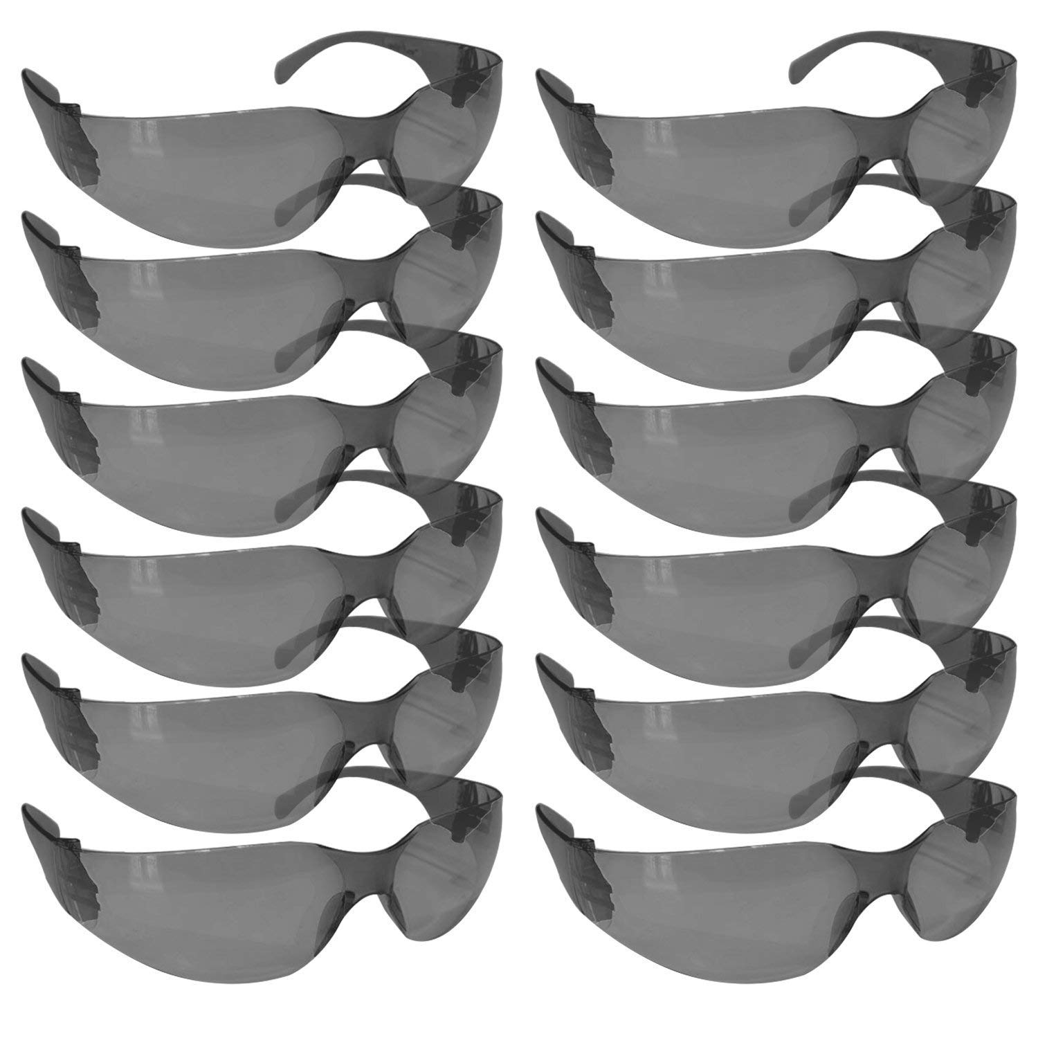 SAFE HANDLER BISON LIFE Full Color Safety Glasses | One Size, Adult, Youth, Full Color Polycarbonate Lens and Temple, Black, 48 Pairs