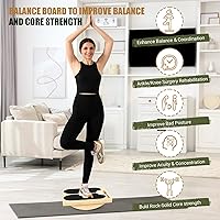 Vista 6 de Slant Board for Calf Stretching, Adjustable Portable Wooden Incline Board for Calf Stretcher with Training Poster, 300 Lbs Weight Capacity Calf