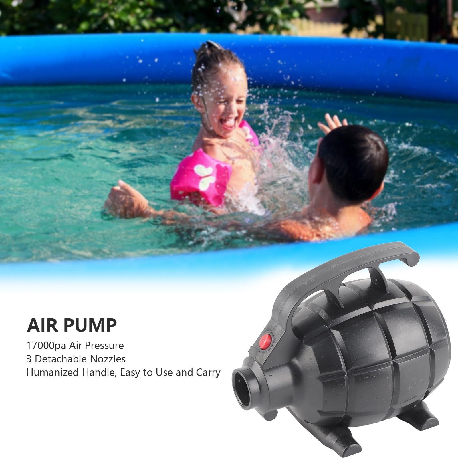 Pompa Ad Aria Elettrica 17000pa, Pompa Ad Alta Pressione 600W per