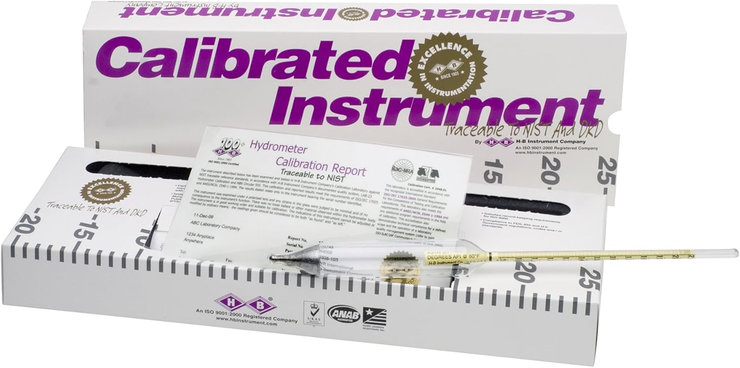 SP Bel-Art, H-B DURAC Individually Calibrated 69/81 Degree API ASTM 8H Hydrometer (B61898-0400)