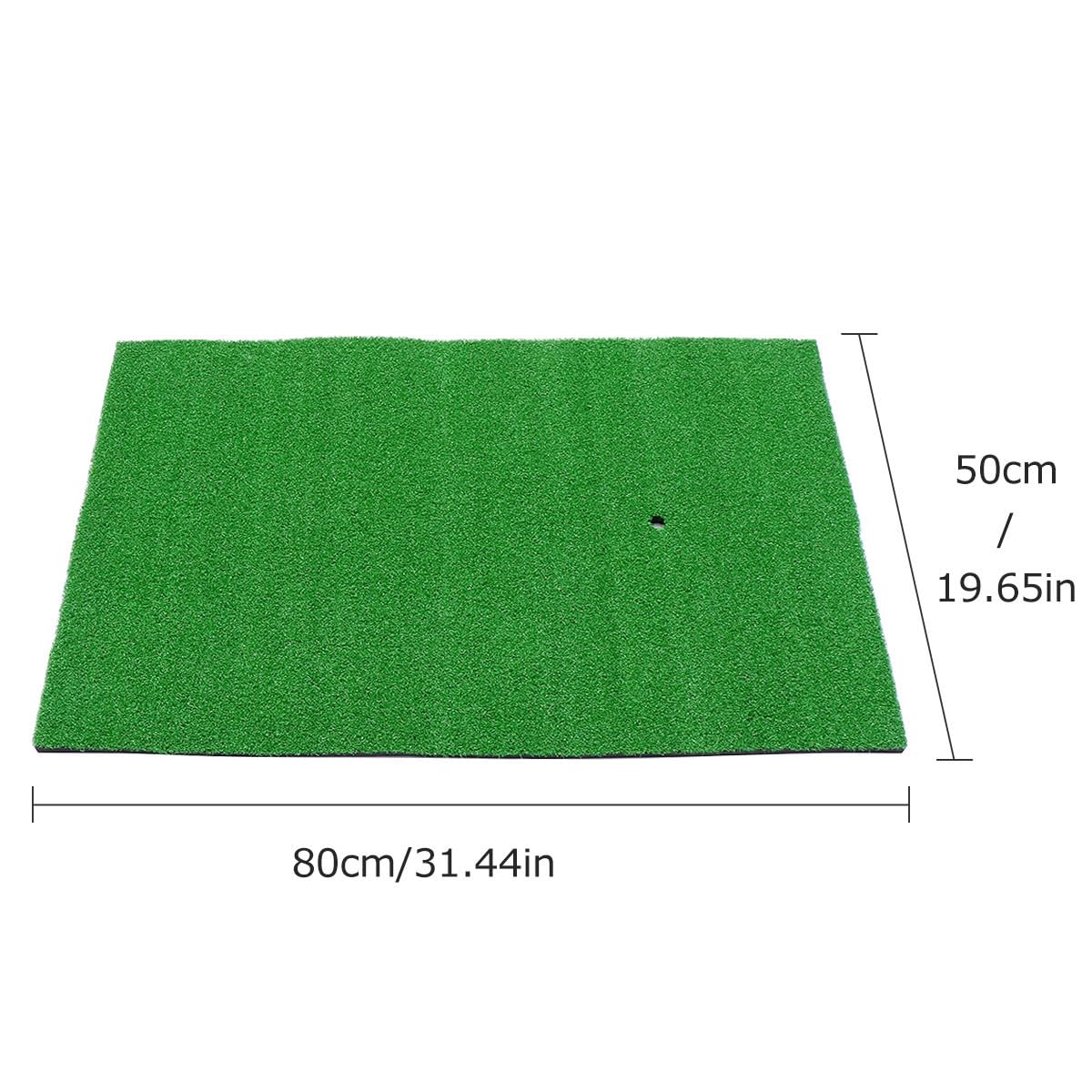 YARNOW Golf Übungsmatte 50x80cm mit Realistischer Kunstrasenoberfläche und Pp Material Tragbares Schlagpad für Indoor und Outdoor Training von Anfängern und Fortgeschrittenen