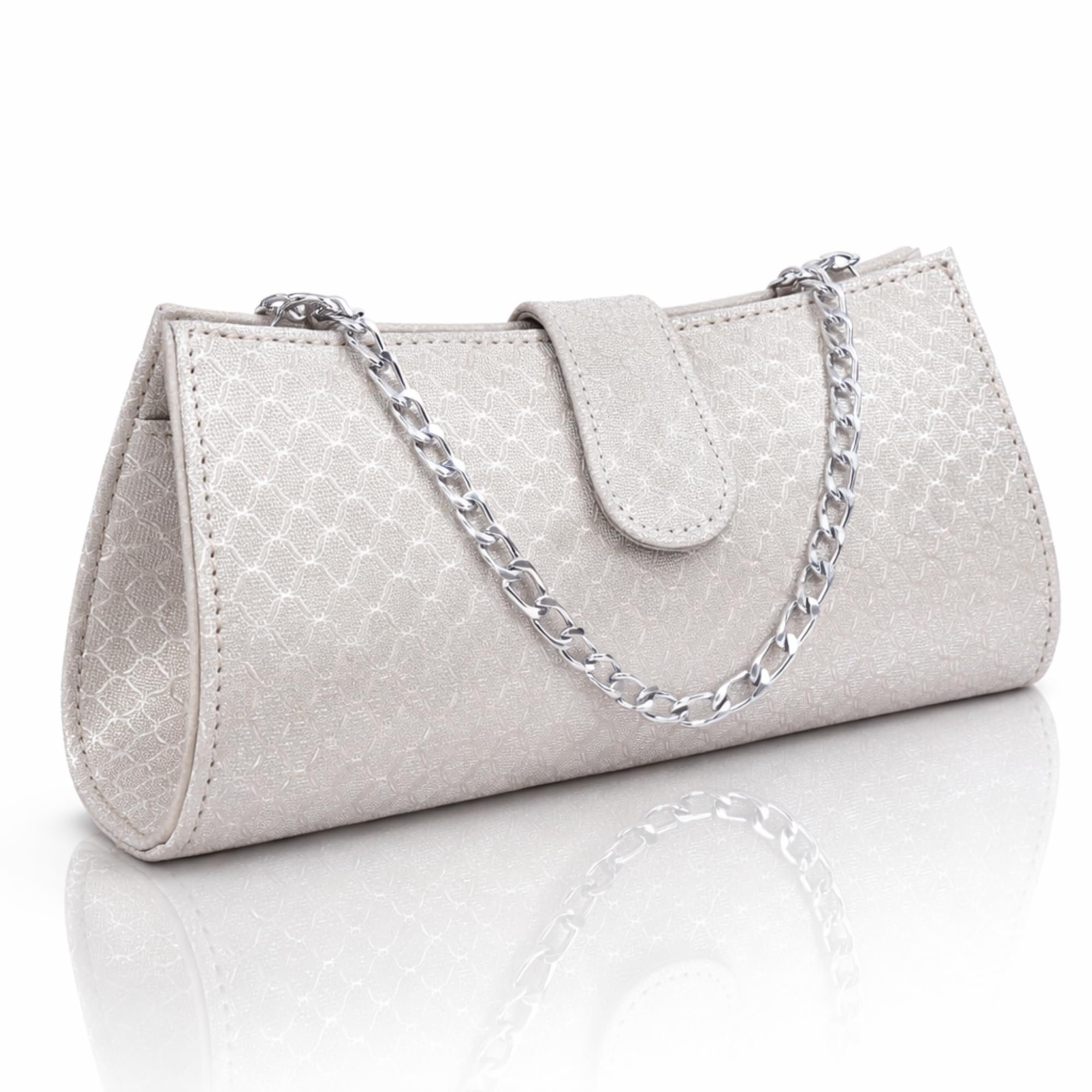 PRD Craft Elegant Shimmer Evening Clutch Bag Bridal | Party Sling Purse Handbags for Women-image-16