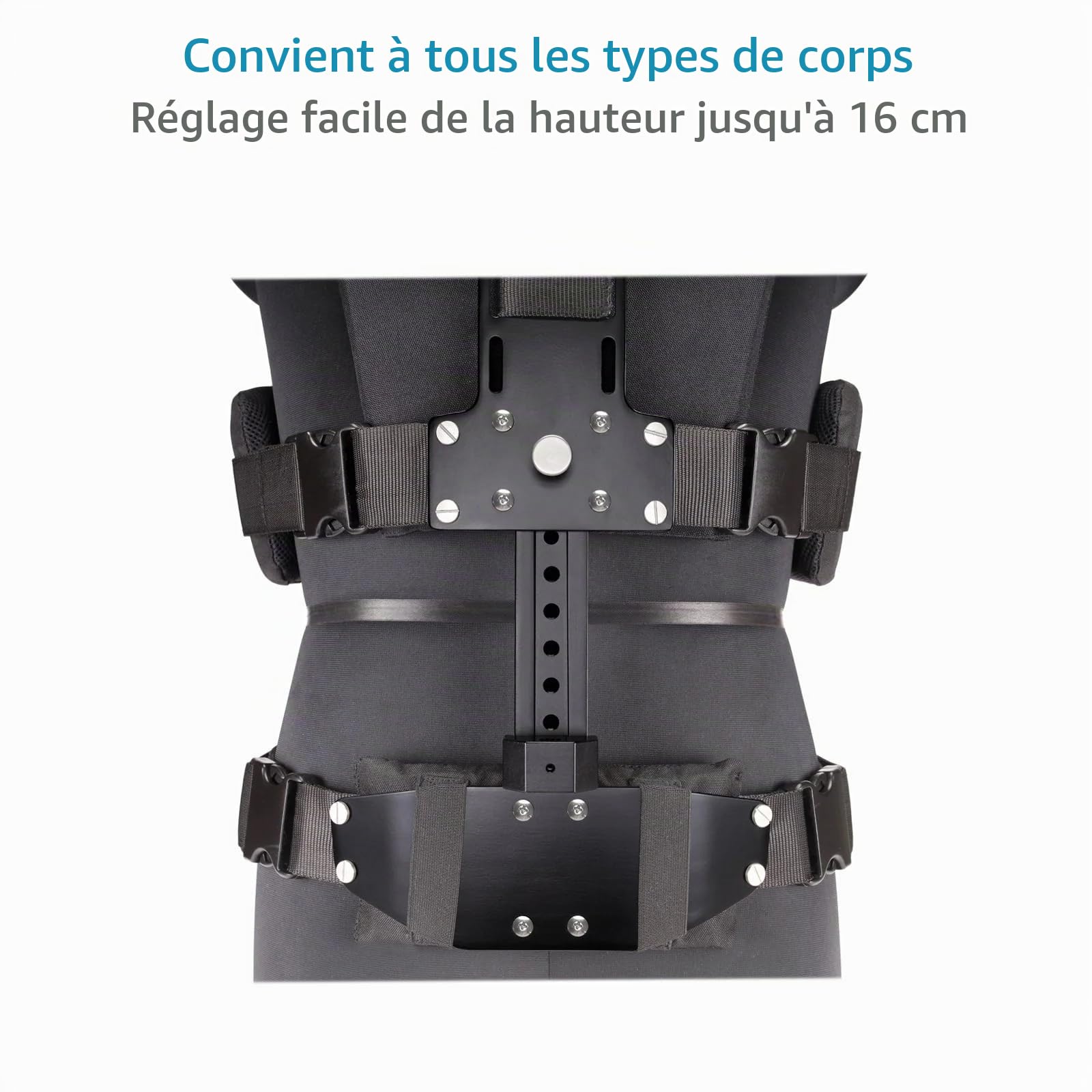 FLYCAM Comfort Arm & Vest pour stabilisateurs Portables, Body rig 5 kg