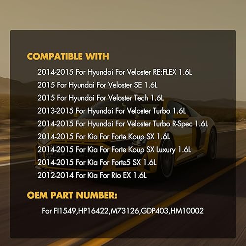 Vista 131 de OCPTY Reemplazo del conjunto de la bomba de combustible eléctrica para Ford Expedition 2018-2020 V6 3.5L, para Lincoln Navigator 2018-2019 V6 3.5L