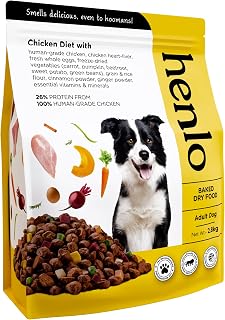 Henlo Baked Dry Dog Food for Adult Dogs | 2.8 KG | 100% Human-Grade Ingredients | Nutritionally Balanced Healthy Dog Food... Price In India