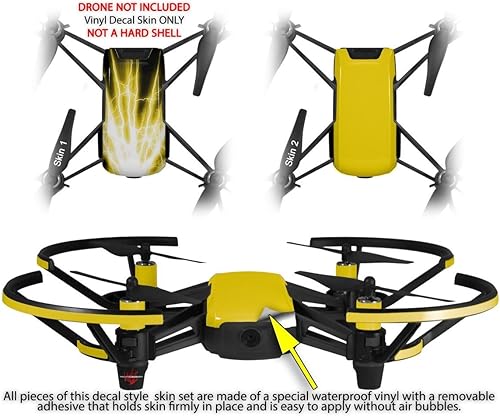 Miniatura 2 de Skin Wrap 2 Pack para DJI Ryze Tello Drone rayo amarillo Drone No Incluidas