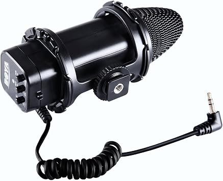 Boya BY-V02 Condenser DSLR Kamera Mikrofonu, standart
