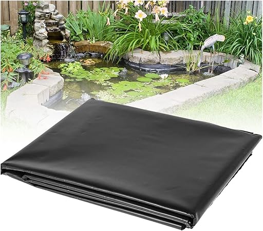 Image LXLIGHTS Flexible Fish Pond Liner, Gardens Black Pools Membrane, HDPE Weatherproof Anti-UV Water Pool Impermeable Film For Gardens Fountain, 62 Sizes (Color : 0.2mm, Size : 9x12m/29.5x39.4ft) Image LXLIGHTS Flexible Fish Pond Liner, Gardens Black Pools Membrane, HDPE Weatherproof Anti-UV Water Pool Impermeable Film For Gardens Fountain, 62 Sizes (Color : 0.2mm, Size : 9x12m/29.5x39.4ft)