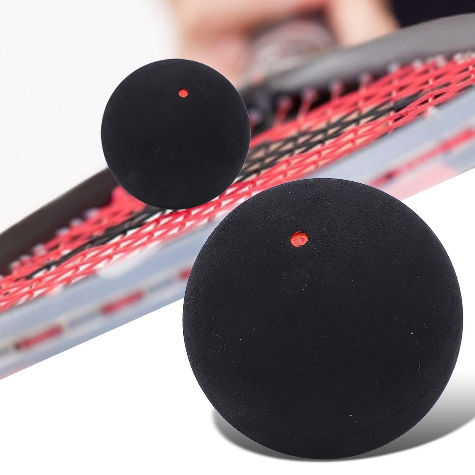 Agatige Pelota de Squash de 37 mm para Principiantes Entrenamiento Competición