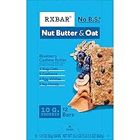 Vista 10 de RXBAR A.M. Barras de proteínas, aperitivos sin gluten, aperitivos de desayuno, arándanos, caja de 23.2 onzas (12 barras)