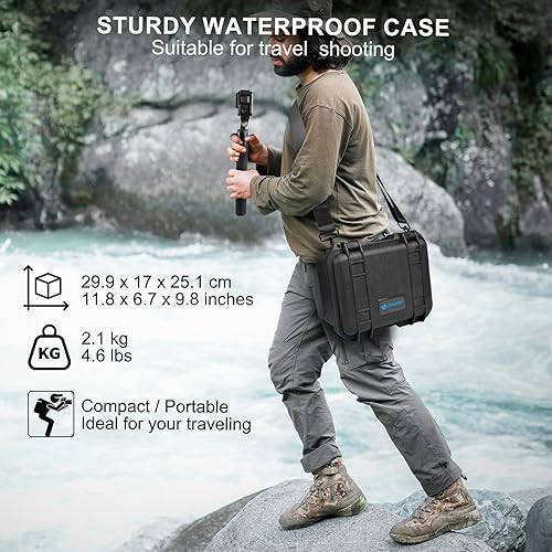 Miniatura 4 de Lekufee Funda rígida impermeable para DJI Osmo Action 6, Osmo Action 5 Pro43, combo de aventura, combo estándar y más accesorios (solo funda)