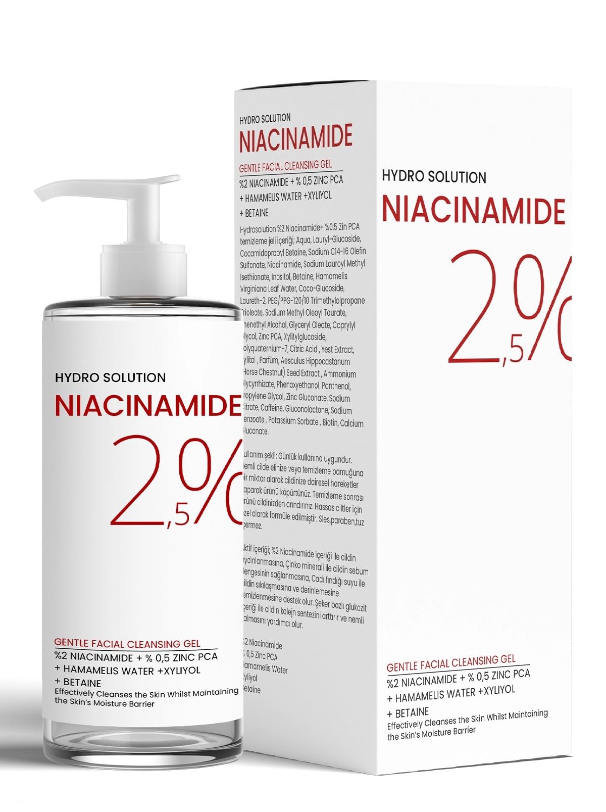 PROCSIN HYDRO SOLUTION%2 Niacinamide +%0,5 Zinc PCA Temizleme Jeli 200 ML