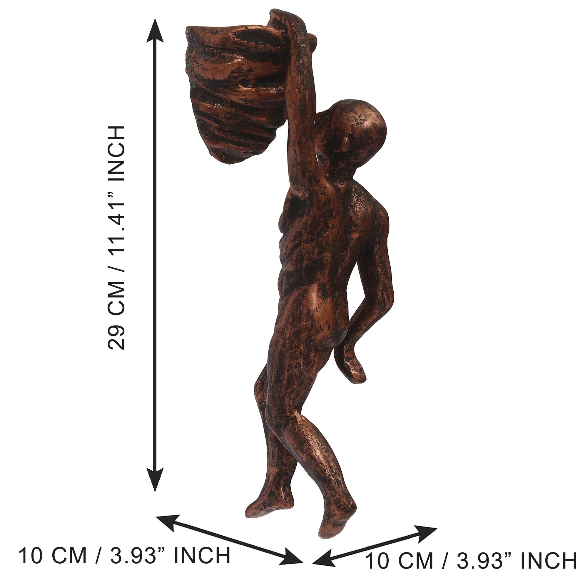 Mountain Climbing Man Statue - Wall Décor -4 Mountain Climbing Man Statue - Wall Décor -4