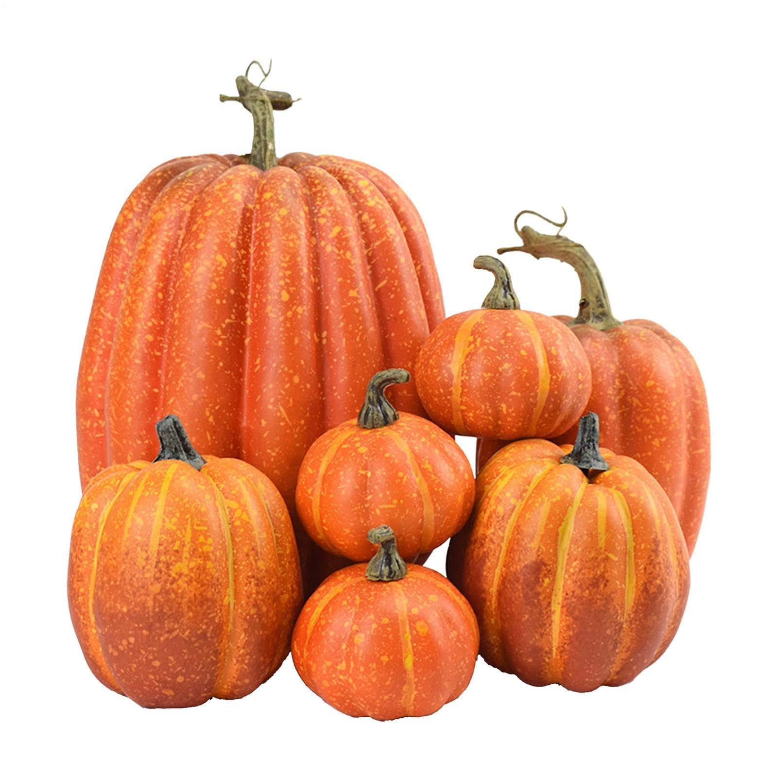 Calabazas Espuma Para Manualidades 7 Piezas Calabazas Espuma Tamaños