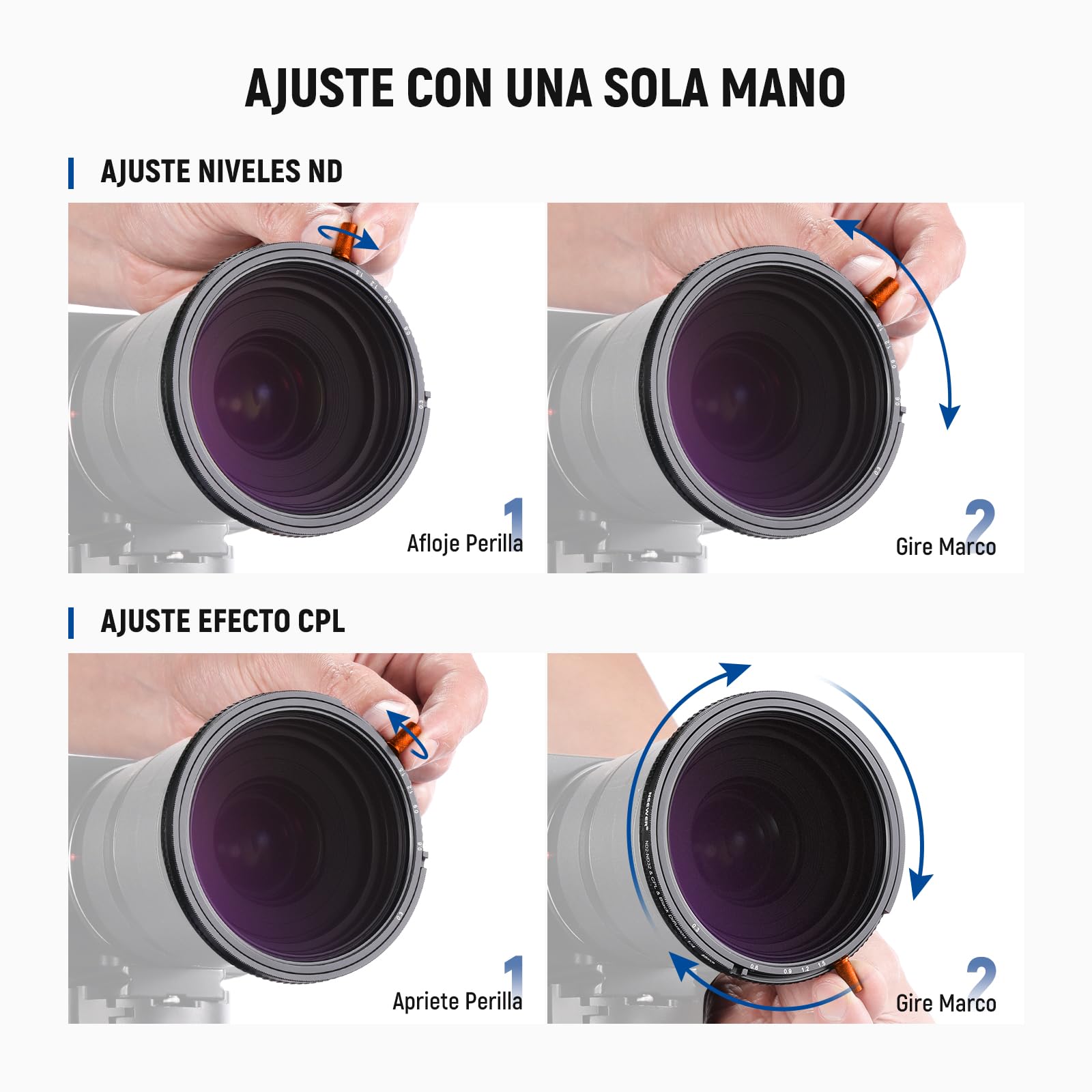 NEEWER 77mm 3 en 1 Filtro ND Variable + CPL + Black Diffusion 1/4, ND2-32 (1-5 Pasos), Objetivo Cámara Densidad Neutra Polarizador Circular Multicapa HD Cristal Óptico Efecto Filtro con Estuche