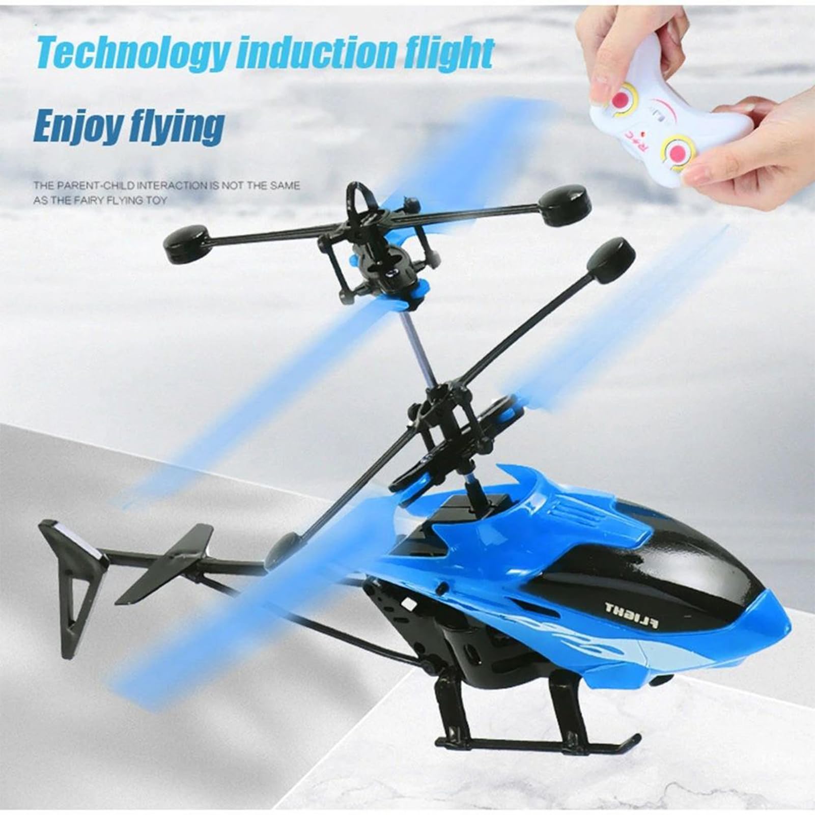 Genérico De Helicóptero De Control Remoto - Drone De Avión con Sensor, Helicóptero RC para Niños | Folleto Flotante Interior Ligero Resistente A Choques por Inducción Manual con Batería De Liti